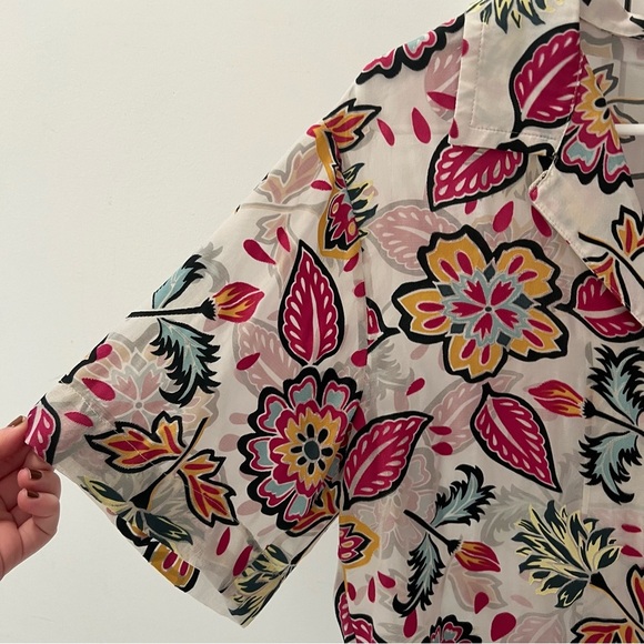 Rag & Bone Mare Cropped Floral Shirt- Size XS; Excellent Condition - Picture 3 of 8